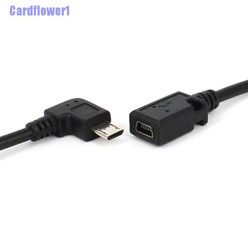 Dây Cáp Chuyển Đổi Micro Usb Sang Mini Usb 90 Độ Chuyên Dụng