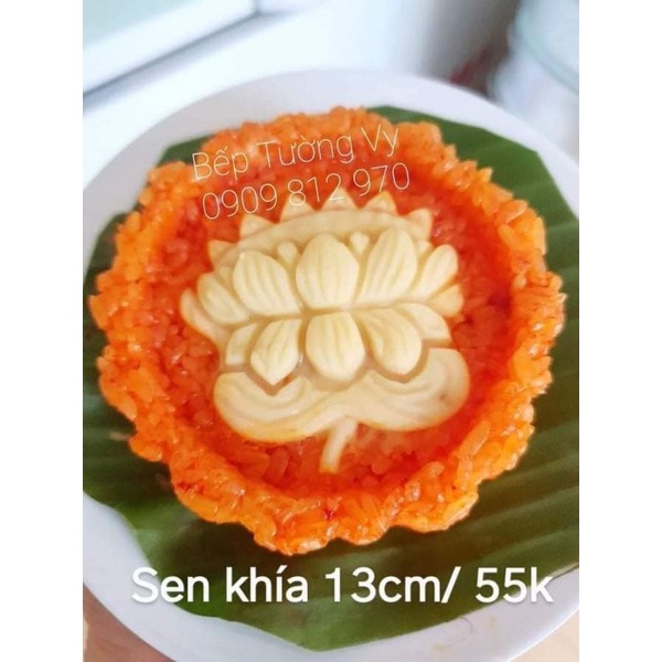 Khuôn xôi hoa sen và hoa hồng