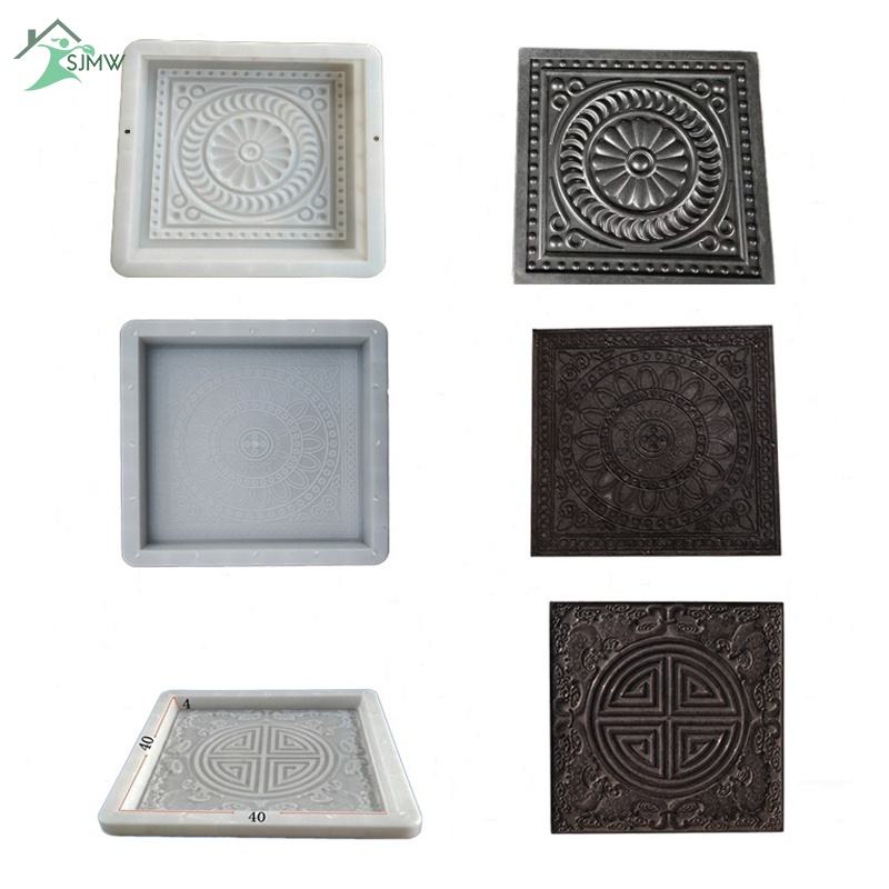Khuôn Làm Gạch Xi Măng Lát Sân Vườn Hình Cánh Hoa Đẹp Mắt DIY