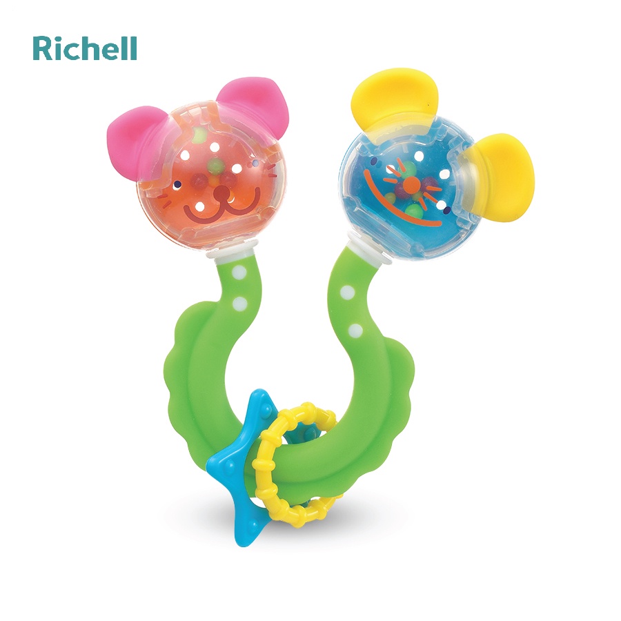 Xúc xắc gặm nướu Richell mèo đuổi chuột
