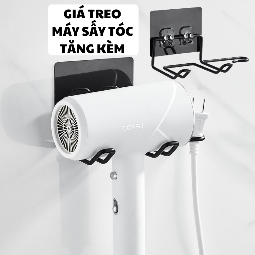 GiGiBomstore Máy sấy tóc mini Máy sấy tóc - TẶNG KÈM Giá treo Máy sấy TRỊ GIÁ 31K - Máy thế hệ mới 2022 Có 3 Cấp độ gió