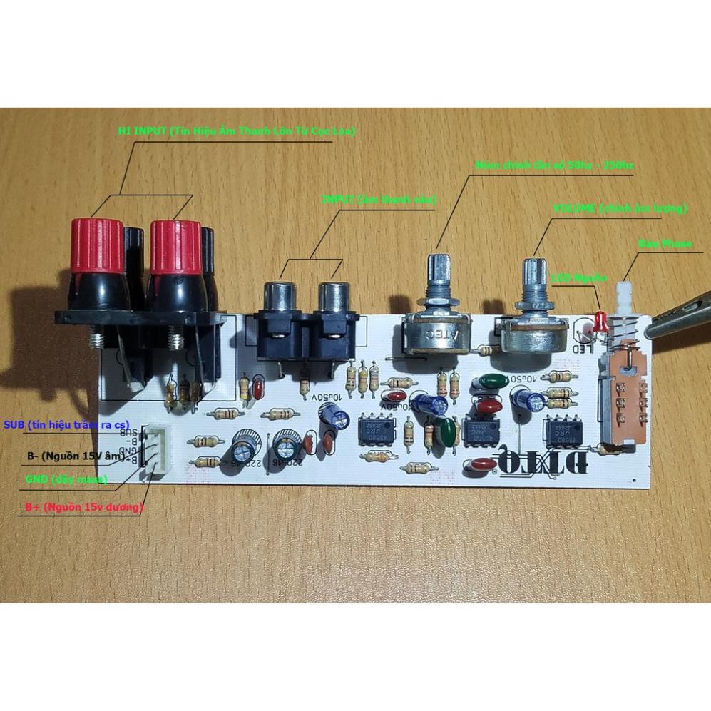 Mạch Lọc Sub Cho Loa Siêu Trầm JBL 3IC 4558 Thông Dụng