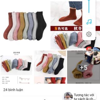Tất len ng lớn siêu dày