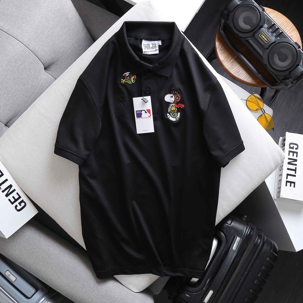 Áo polo nam tay ngắn DoHo, cổ trụ thêu hình nổi bật, chất liệu cotton mặc thoáng mát, thấm hút mồ hôi cực tốt | BigBuy360 - bigbuy360.vn