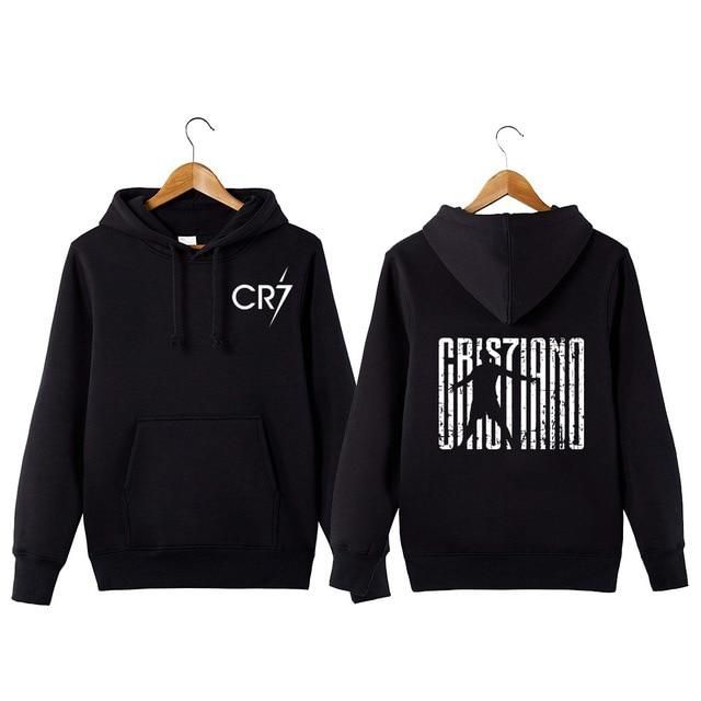 Áo Hoodie Đen In Hình Ronaldo CR7 Cực HOT!!