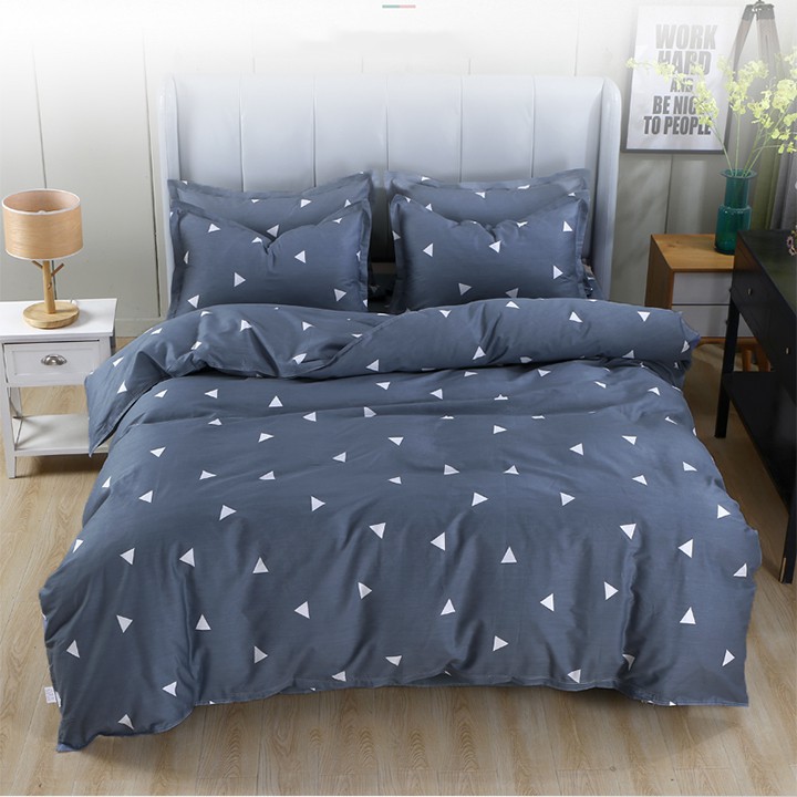 Combo Ga giường và 2 vỏ gối cotton Poly bộ ga trải giường thun drap chun 1m6x2m,1m8x2m bán chăn lồng được ruột văn phòng | BigBuy360 - bigbuy360.vn