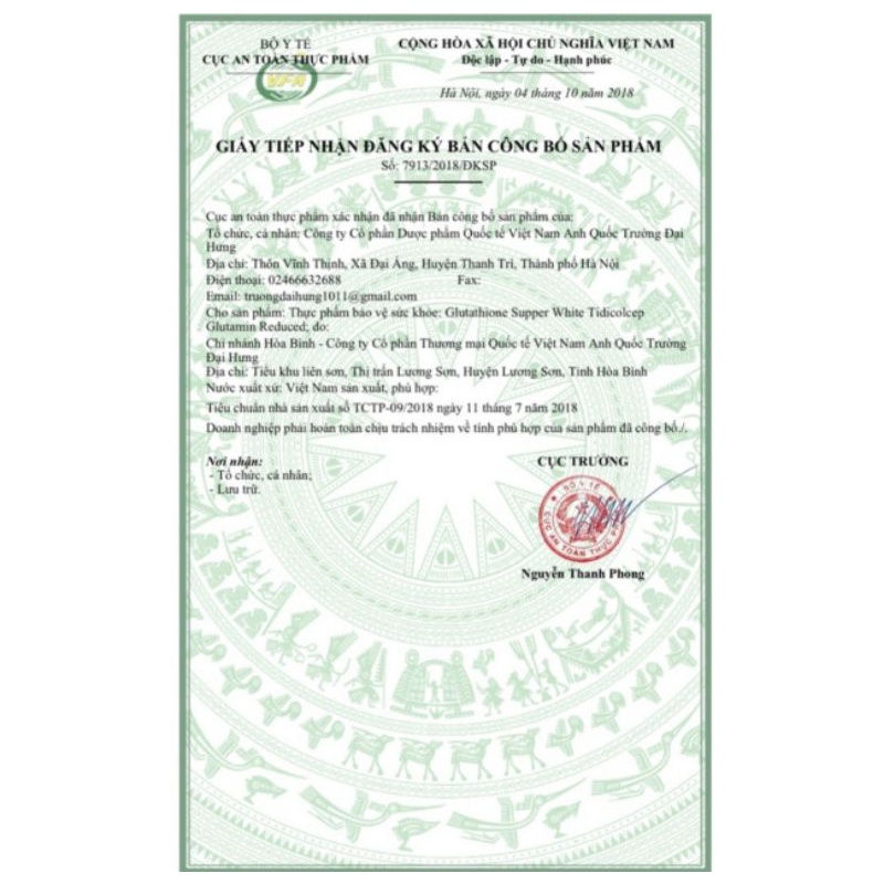 Trắng da GLUTATHIONE 1000  viên uống giảm nám mờ nhăn nâng tông tức thì. Hộp 30 viên