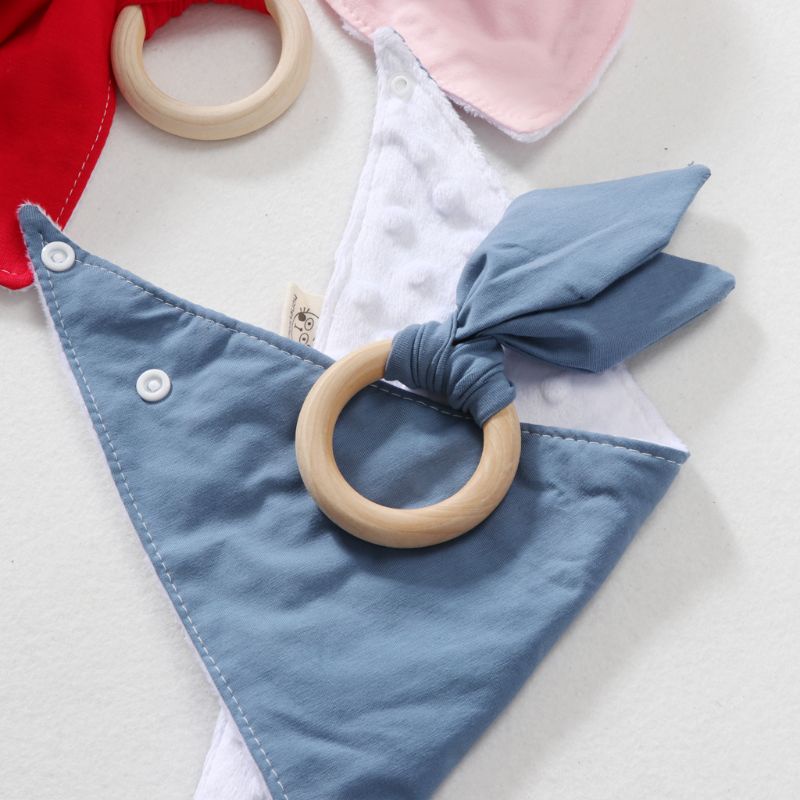 Yếm Ăn Cotton Mềm Mại Hình Tròn In Họa Tiết Xinh Xắn Dành Cho Các Bé