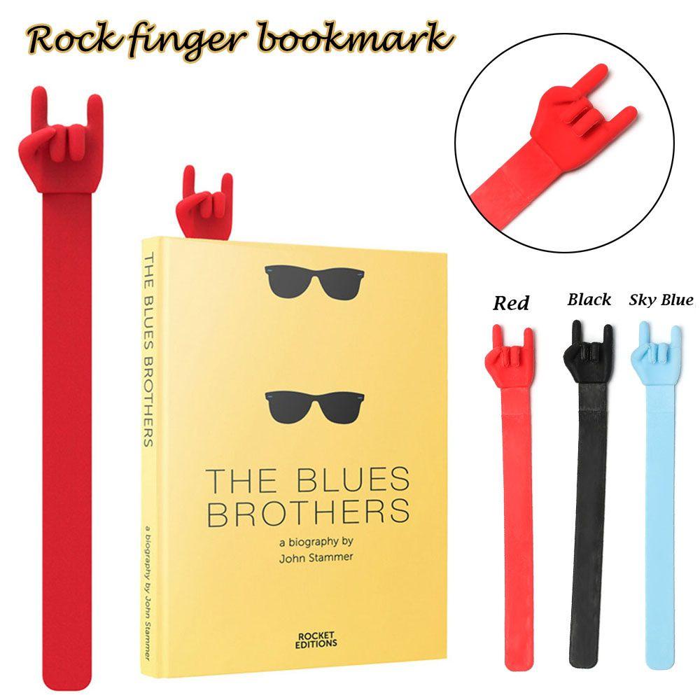 Lakamier Bookmark Thời Trang Văn Phòng Hình Ngón Tay Sáng Tạo Bằng Silicon