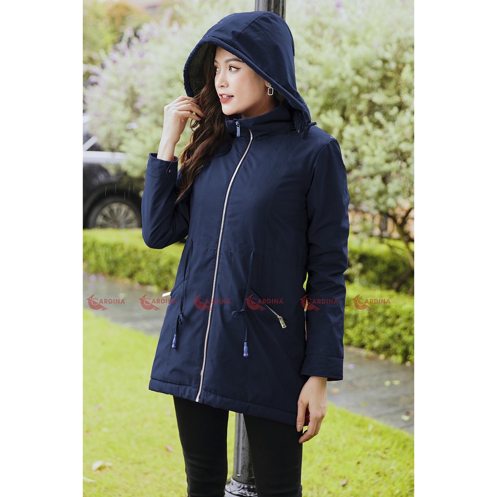[SIÊU PHẨM MÙA ĐÔNG] Áo Parka Nữ CARDINA Lót Lông Cừu Cao Cấp Siêu Nhẹ Siêu Ấm Chống Thấm Nước 1PKF