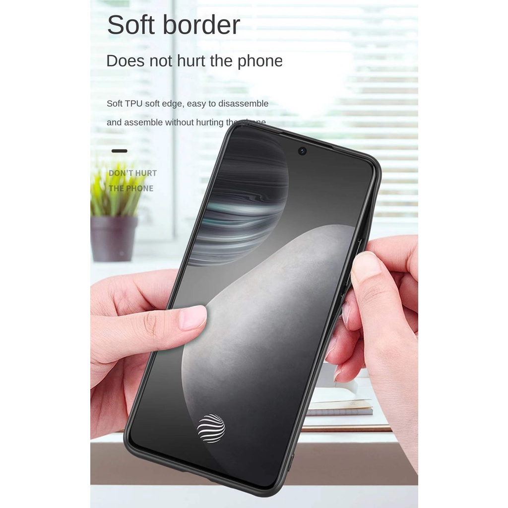 Ốp Điện Thoại Cạnh Mềm Màu Trơn Chống Sốc Cho Vivo X60 Pro X60 Pro+ X50 Pro X50 Pro+