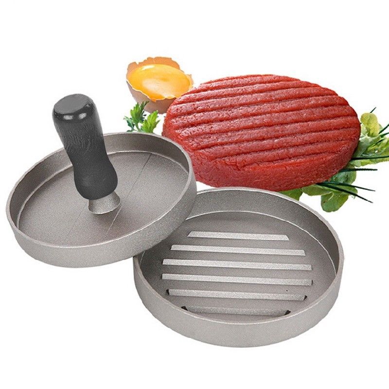 Khuôn Làm Bánh Hamburger Bằng Hợp Kim Nhôm Đường Kính 12cm 12cm