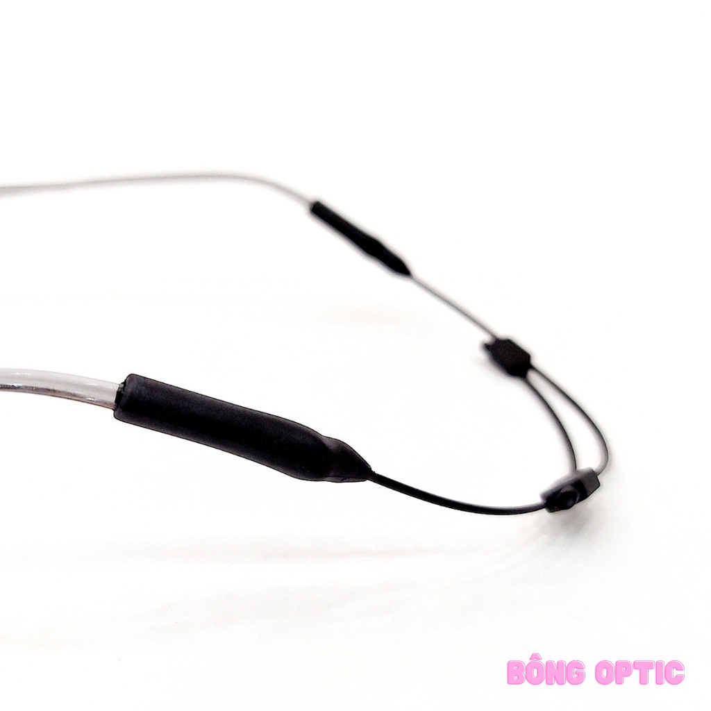 Dây đeo giữ chống trượt co dãn cho mắt kính bằng nhựa lõi kim loại có nút điều chỉnh, Dây Đeo Kính Chơi Thể Thao