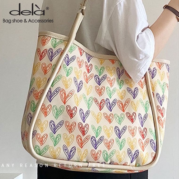 Dela Túi Xách Da Mềm Hình Trái Tim Thời Trang Mùa Hè Cho Mẹ Và Bé