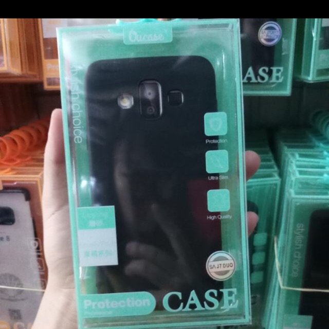 Ốp lưng dẻo Oucase màu Galaxy J7 Duo 2018 siêu bền