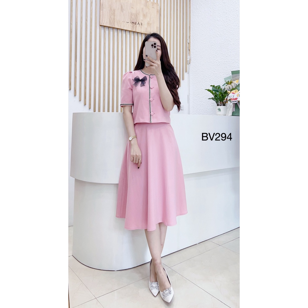 Sét váy DZ MODA Sét bộ vest ký giả lót lụa 2 lớp đủ sz smlxl
