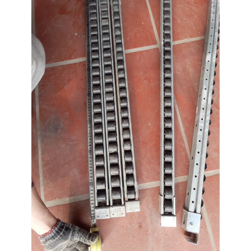 Thanh Trượt làm băng tải hàng, chế máy chạy bộ bánh nhựa dài 26cm ,85cm, 115cm