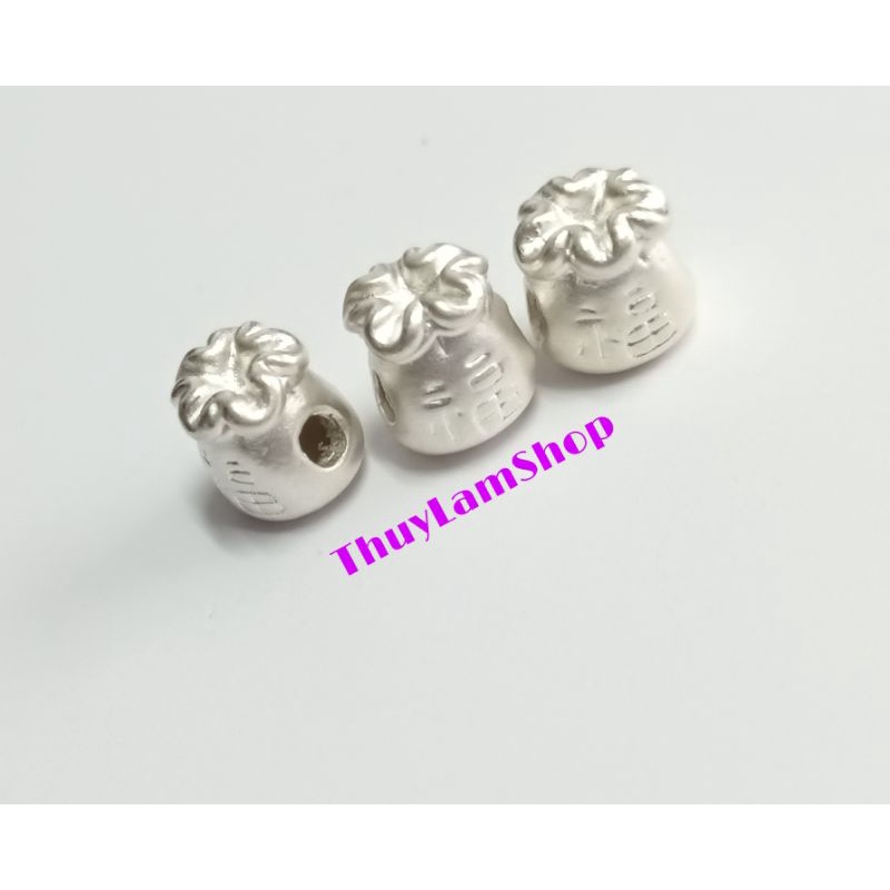 Charm bạc 925 hình túi tài lộc làm vòng