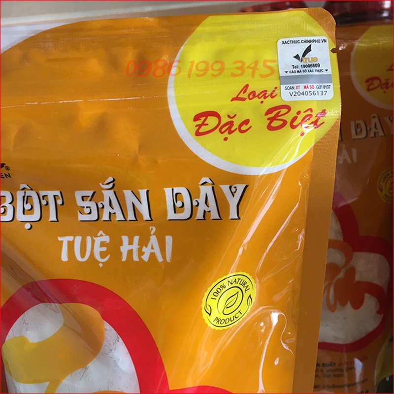 Bột sắn dây nguyên chất chất quy nguyên thầy tuệ hải loại đặc biệt gói 500g