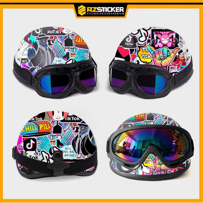 [100+] Sticker TikTok | Dán Nón Bảo Hiêm, Điện Thoại, Laptop, Bình Nước...Chống Nước, Chống Bay Màu