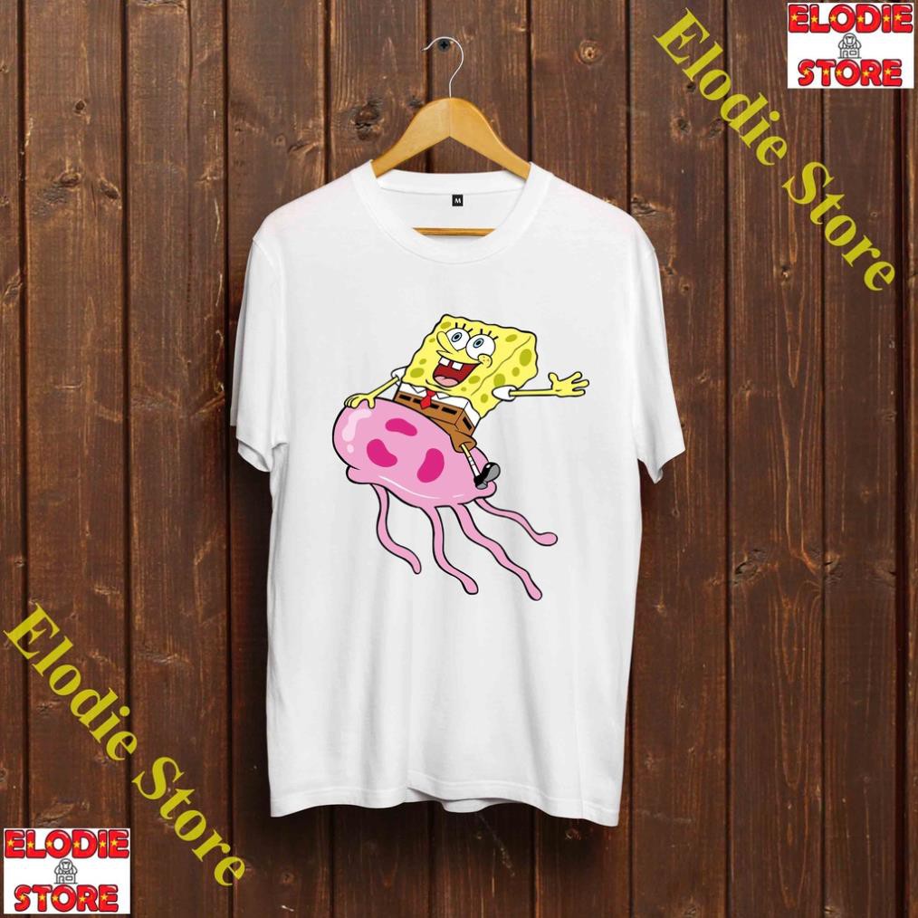 🎁 Áo Thun SpongeBob - Áo Thun Chú Bọt Biển Tinh Nghịch siêu đẹp - siêu rẻ - SPB-012
