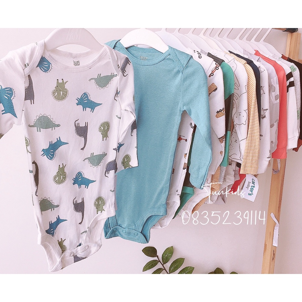 {18-24m} Body chip dài tay Carter xuất xịn cho bé trai