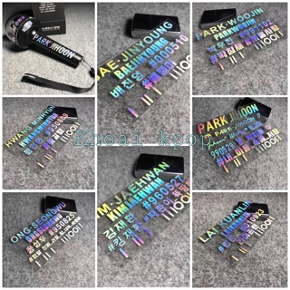 Hologram Sticker WANNA ONE miếng dán phản quang