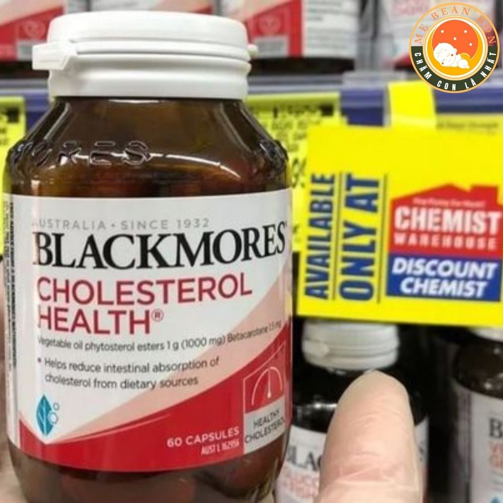 Viên uống Blackmores Cholesterol Health của úc 60 viên giảm mỡ máu, giúp duy trì mức cholesterol khỏe mạnh