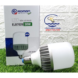 Bóng led trụ tản nhiệt nhôm Roman 30W