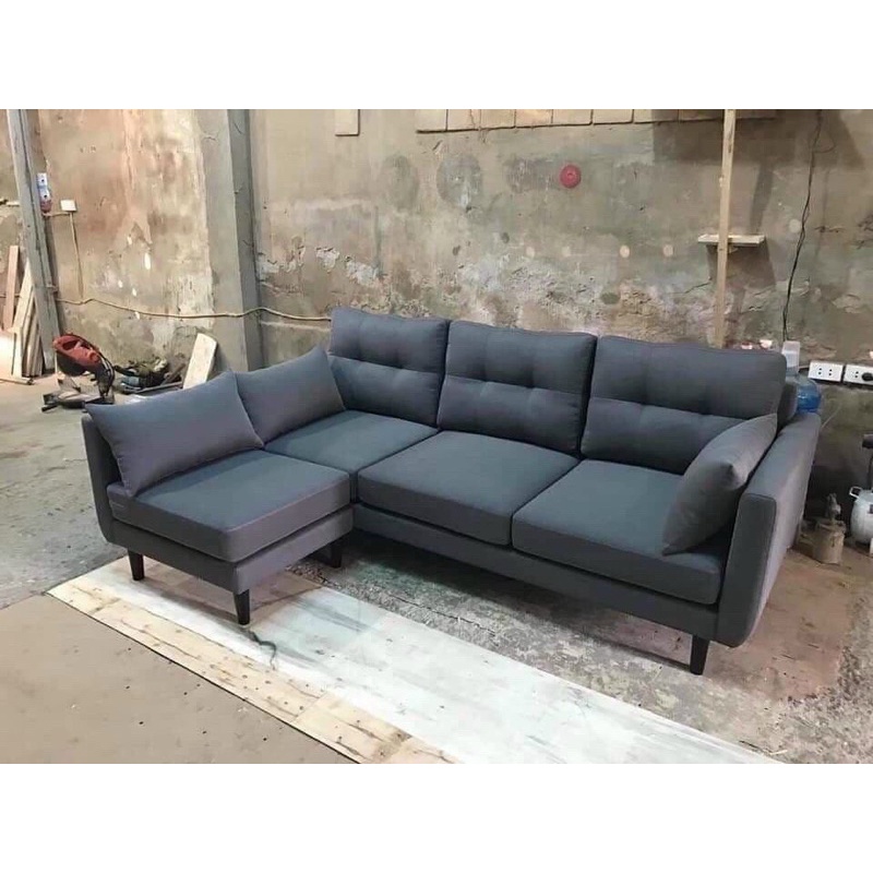 sofa góc L kiểu làm theo yêu cầu cho các căn hộ chung cư