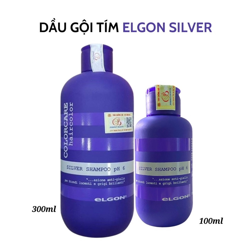 BỘ GỘI XẢ TÍM ELGON GIỮ MÀU TÓC TẨY VÀ NHUỘM
