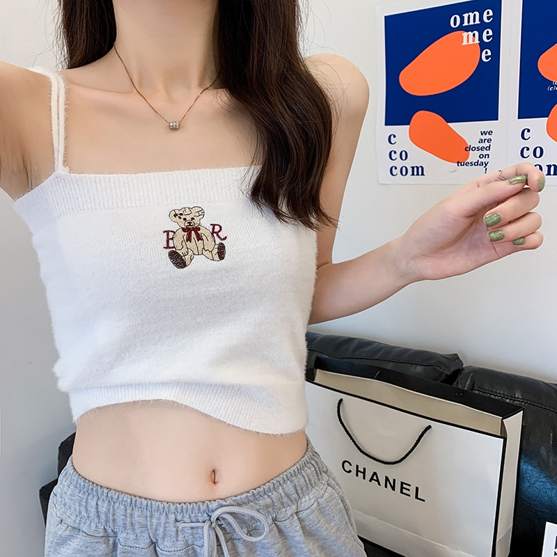 Áo lửng hai dây ZHELIHANGFEI thời trang xuân hè gợi cảm dành cho nữ