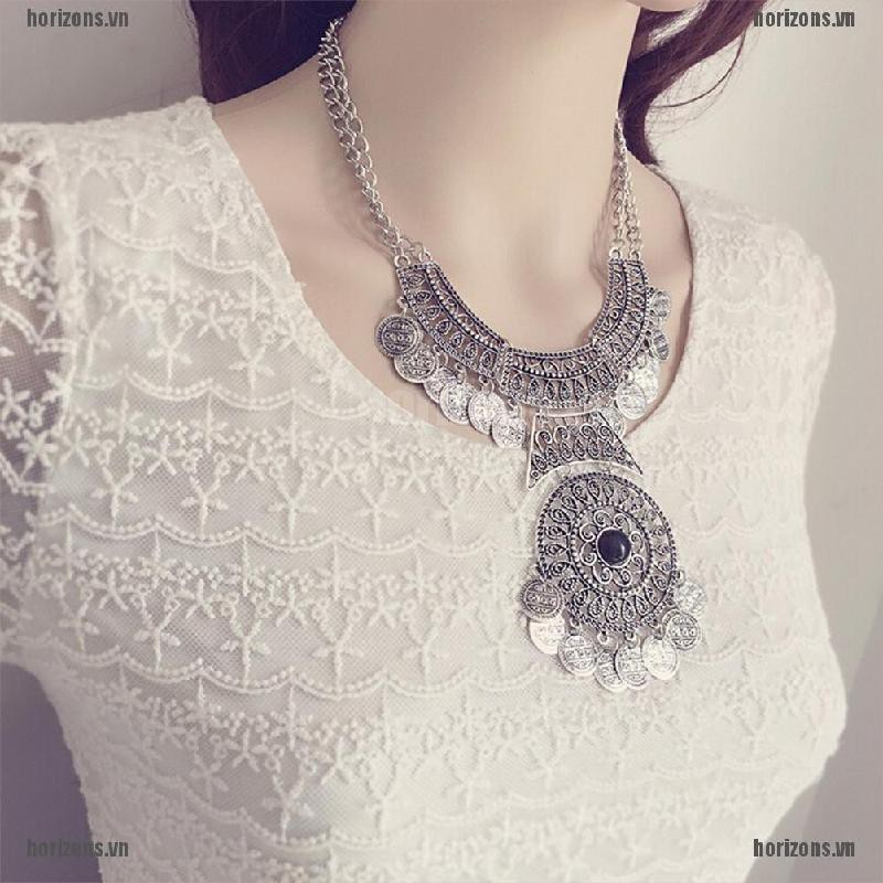Vòng cổ Mặt Đồng Xu Phong Cách Bohemian Thời Trang Cho Nữ