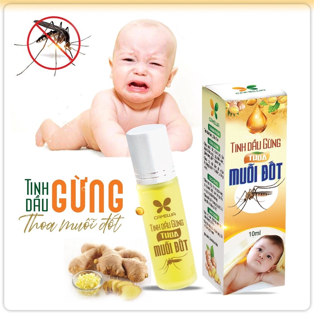 Tinh Dầu Gừng Thoa Muỗi Đốt Cao Cấp 10ml