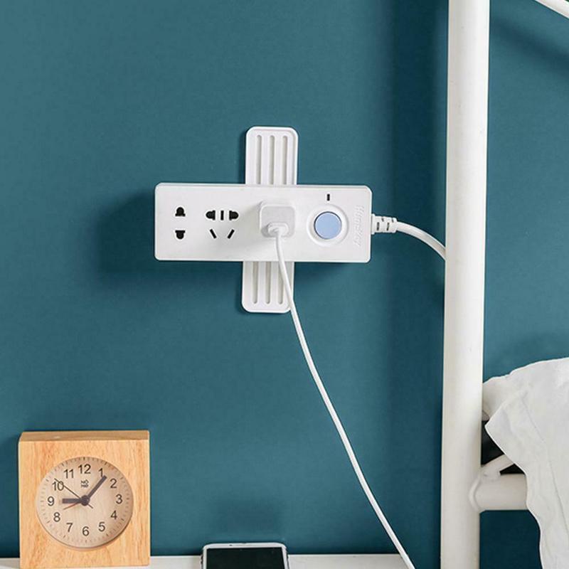 Móc Dán Tường Giữ Ổ Cắm Điện Có Thể Xoay 360 Độ Tiện Dụng