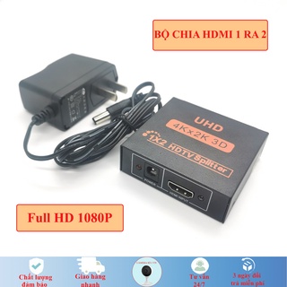 Bộ chia HDMI 1 ra 2 Full HD 1080p, chia 1 nguồn HDMI ra thành 2 nguồn HDMI loại tốt