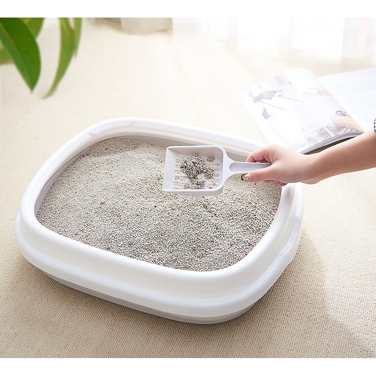 KHAY VỆ SINH CHO MÈO [ TẶNG KÈM XẺNG ]