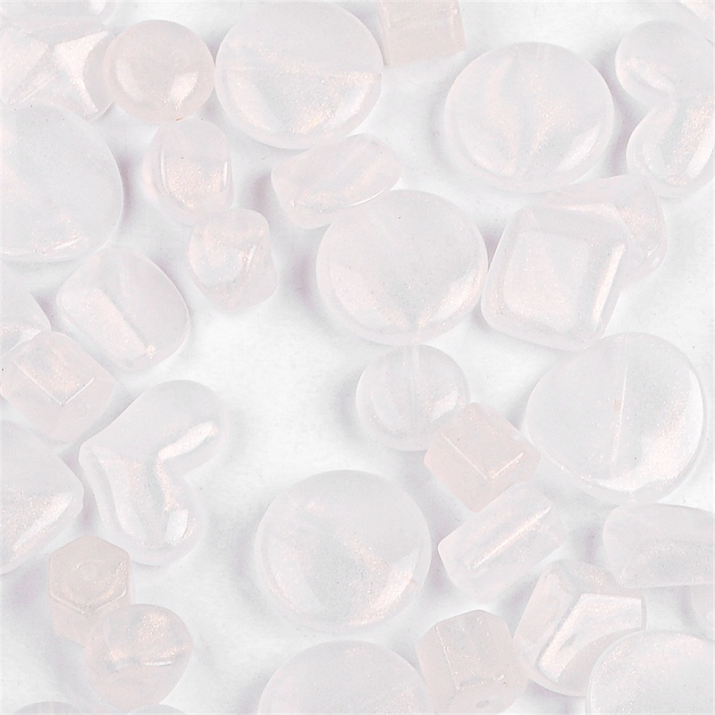 Phụ kiện hạt ngọc trai BEADIA bằng acrylic màu ánh vàng dùng làm trang sức diy
