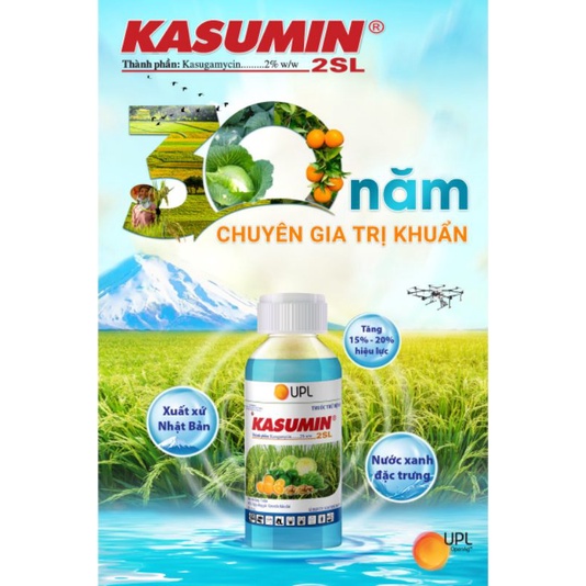 KASUMIN Nhật Bản - thuốc diệt nấm, vi khuẩn cây trồng