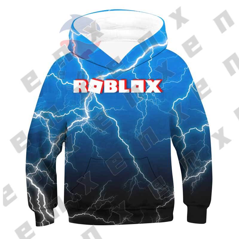 * Enx * Áo Hoodie Thể Thao In Hình Trò Chơi ROBLOX Mặc Hàng Ngày Cho Trẻ Em