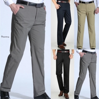 Mens Trousers Mens Slacks Men's Slim Trousers Formal Smart Casual Office Business Dress Pants Suit Fit Jeans Stylish