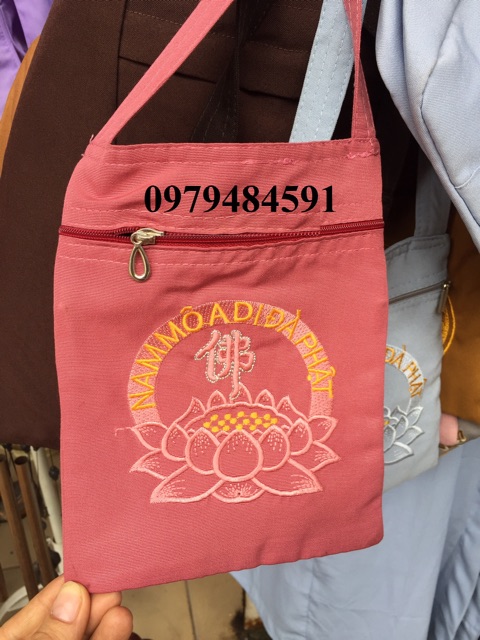 Túi Đeo Đi Chùa Nhí Nhỏ Xinh, 5 Màu Lựa Chọn, Đựng Được Tiền Và Điện Thoại, kích thước 15x19cm Vô Cùng Tiện Lợi | BigBuy360 - bigbuy360.vn