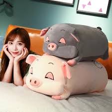 Gấu bông Heo mắt Hí, Heo lim dim, Heo bông phê cần cực xinh và đáng yêu