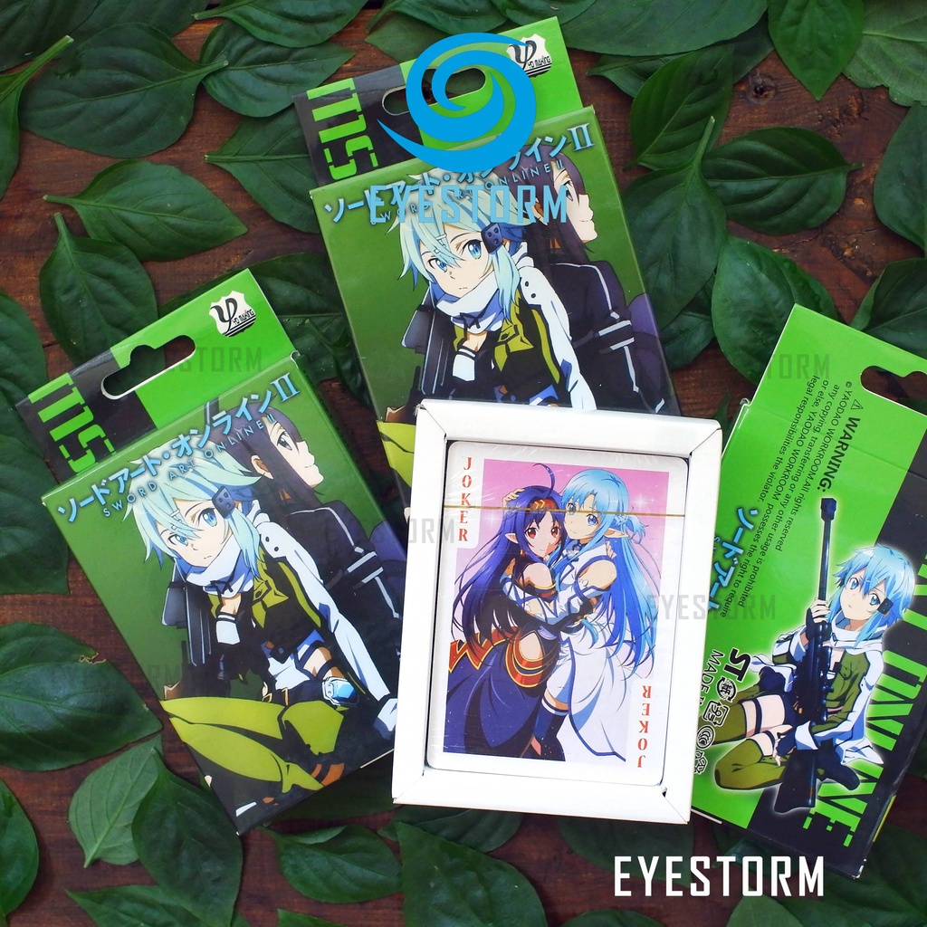 Bài tây anime Sword Art Online - Đao Kiếm Thần Vực, tú lơ khơ, manga - Poker YW - 54 lá