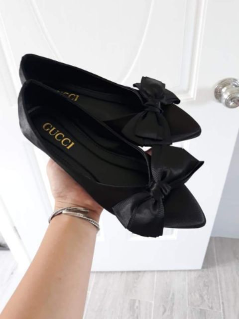 Giày bệt nơ lụa chất lụa sang chảnh(về đủ size) | BigBuy360 - bigbuy360.vn