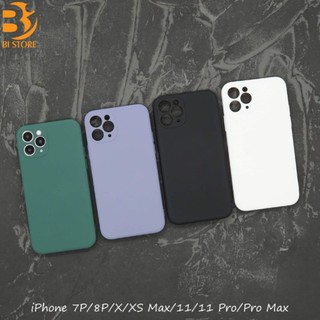 Ốp lưng silicone viền vuông cho iPhone