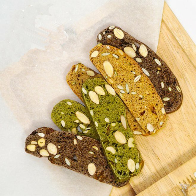 Bánh ngũ cốc ăn kiêng Biscotti, bữa phụ chuẩn eat clean, bánh ngũ cốc nướng ăn kiêng giảm cân , 1 túi mix 3 vị - Cela