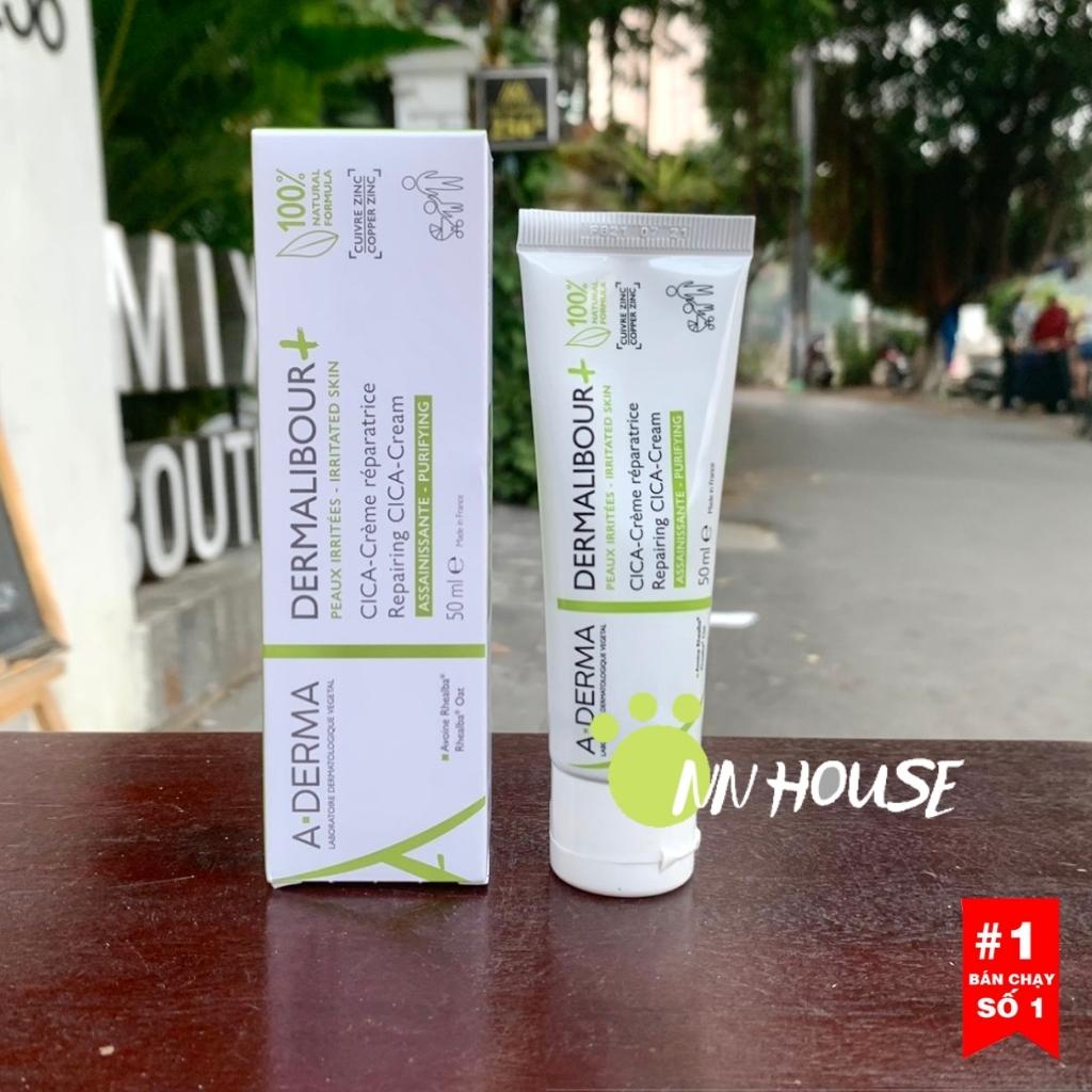 Kem dưỡng phục hồi da Aderma Dermalibour  Repairing Cream cica 50ml, kem dưỡng ẩm tái tạo da a-derma làm dịu da nhạy cảm