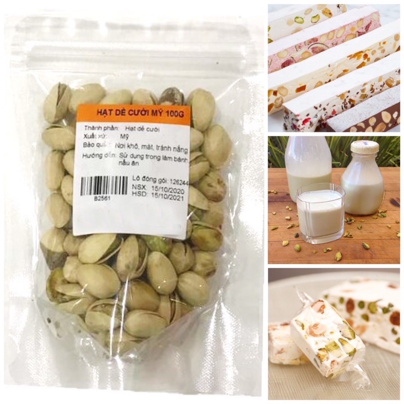 Hạt dẻ cười Mỹ 100g,hạt dẻ dùng làm bánh, nấu ăn , trang trí, làm nước uống