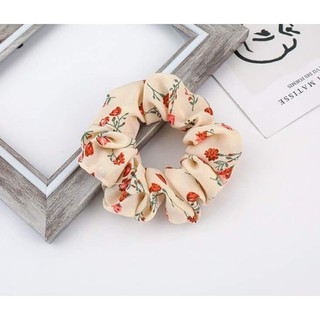 Dây buộc tóc, cột tóc scrunchies hoa nhí
